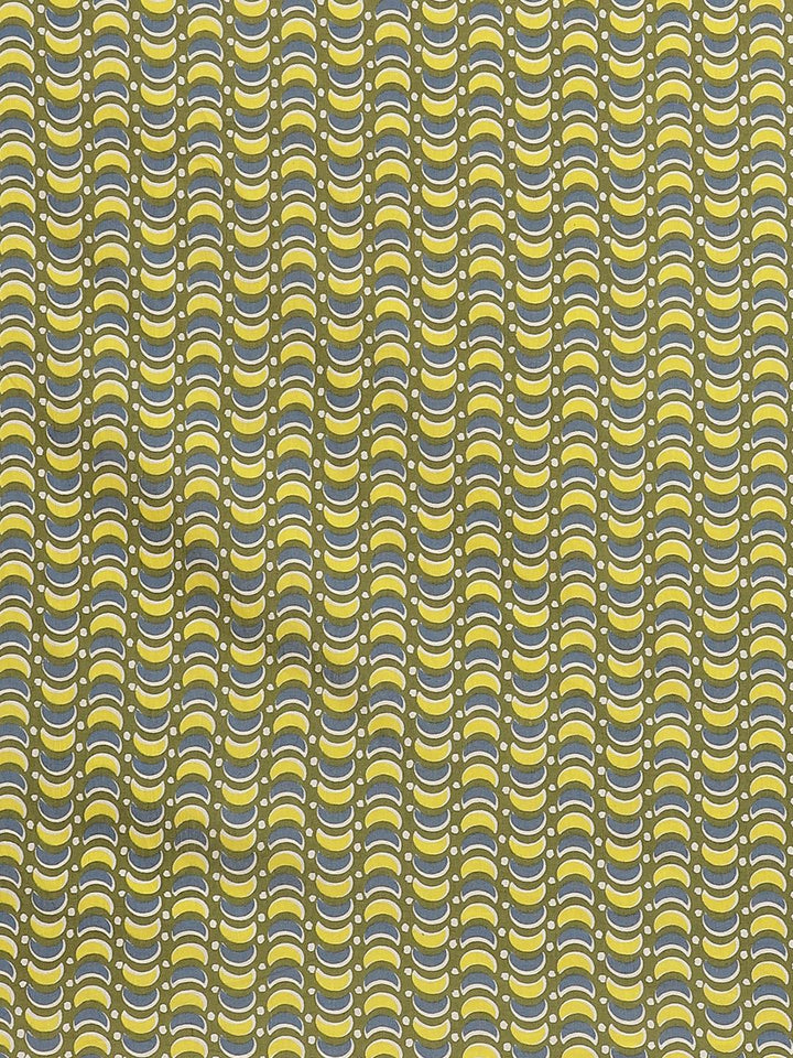 Yellow Printed Cotton Saree