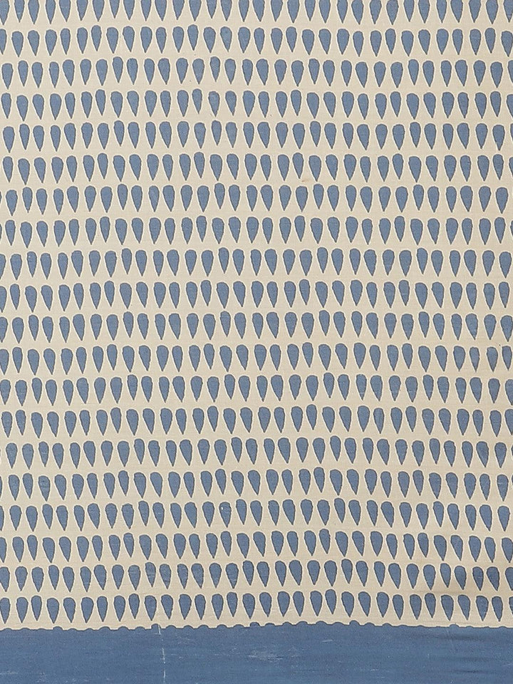 Off White Striped Cotton Saree