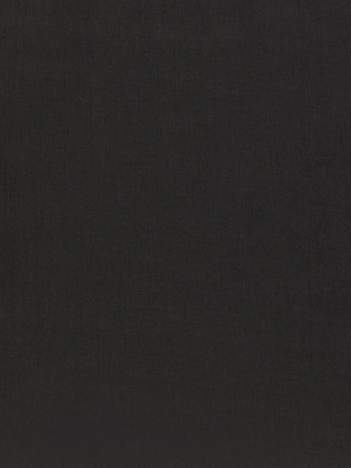 Black Printed Cotton Saree