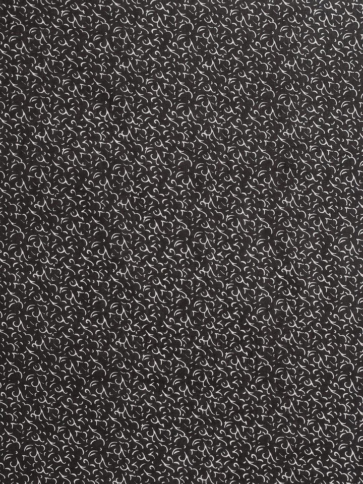 White Printed Cotton Saree