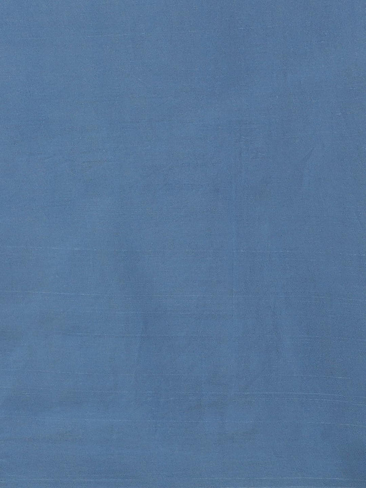 Blue Printed Cotton Saree