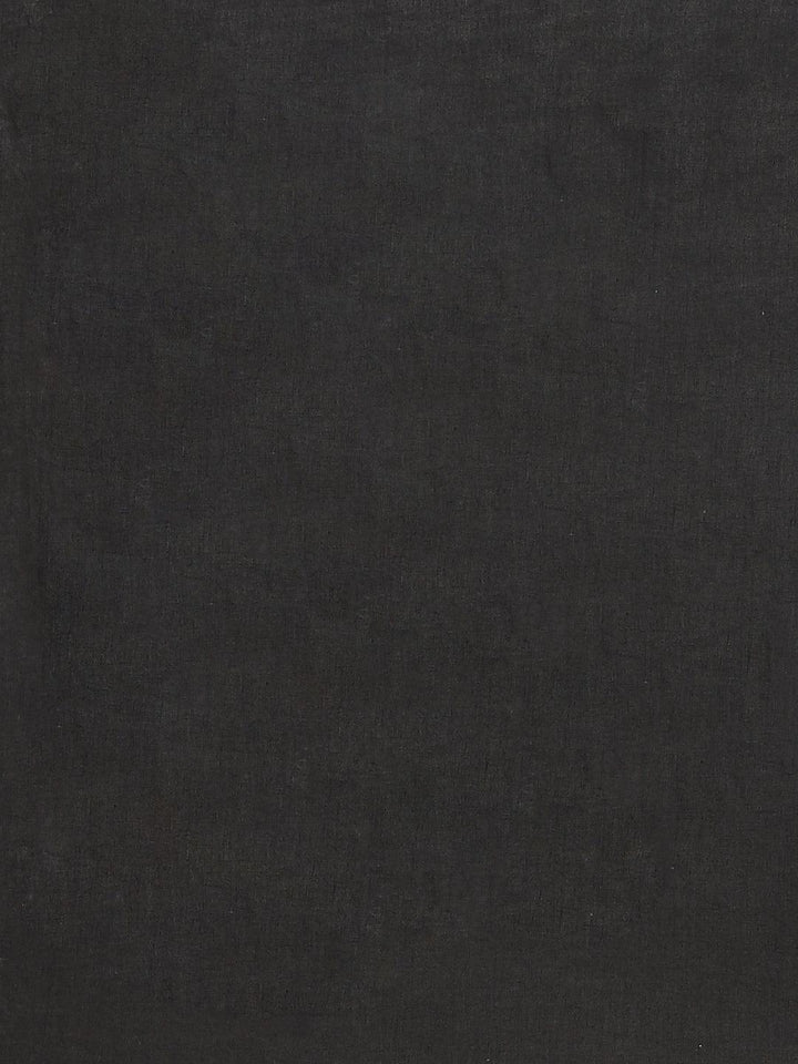 White Printed Cotton Saree