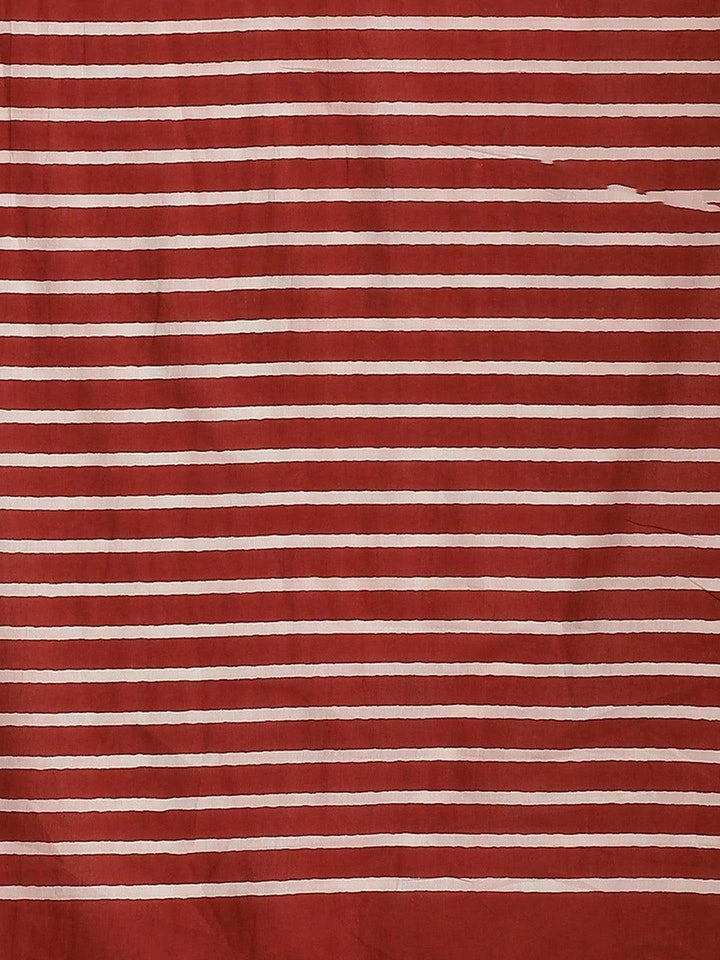 Grey Printed Cotton Saree