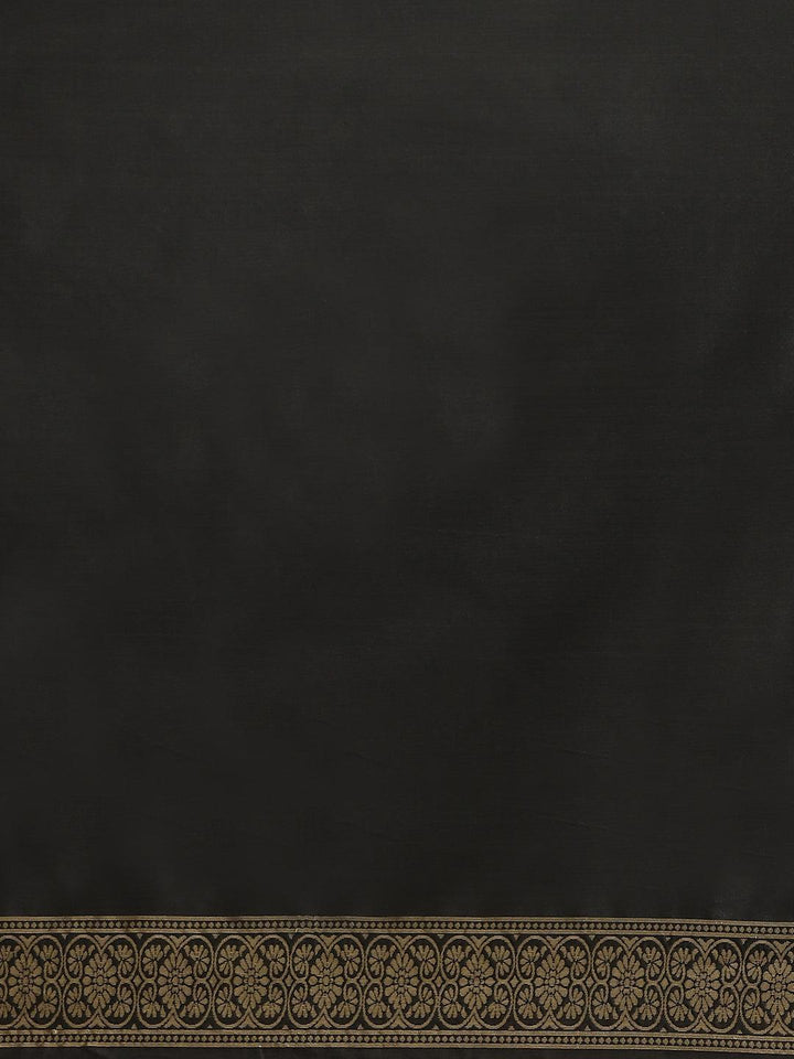 Grey Woven Design Silk Saree