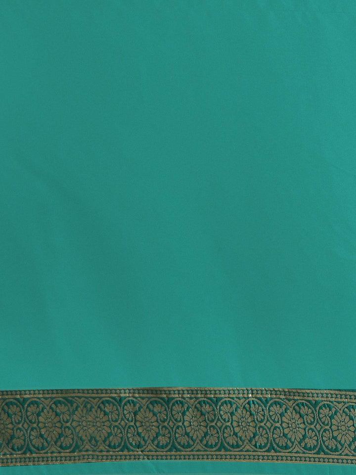 Navy Blue Woven Design Silk Saree