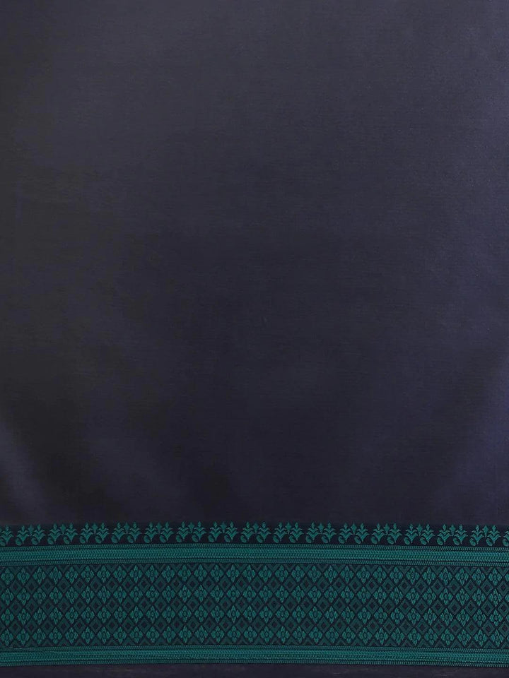 Blue Woven Design Silk Saree