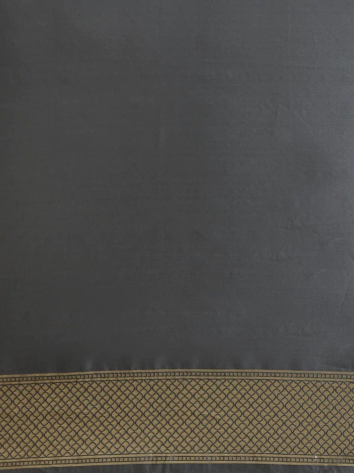 Grey Woven Design Silk Saree