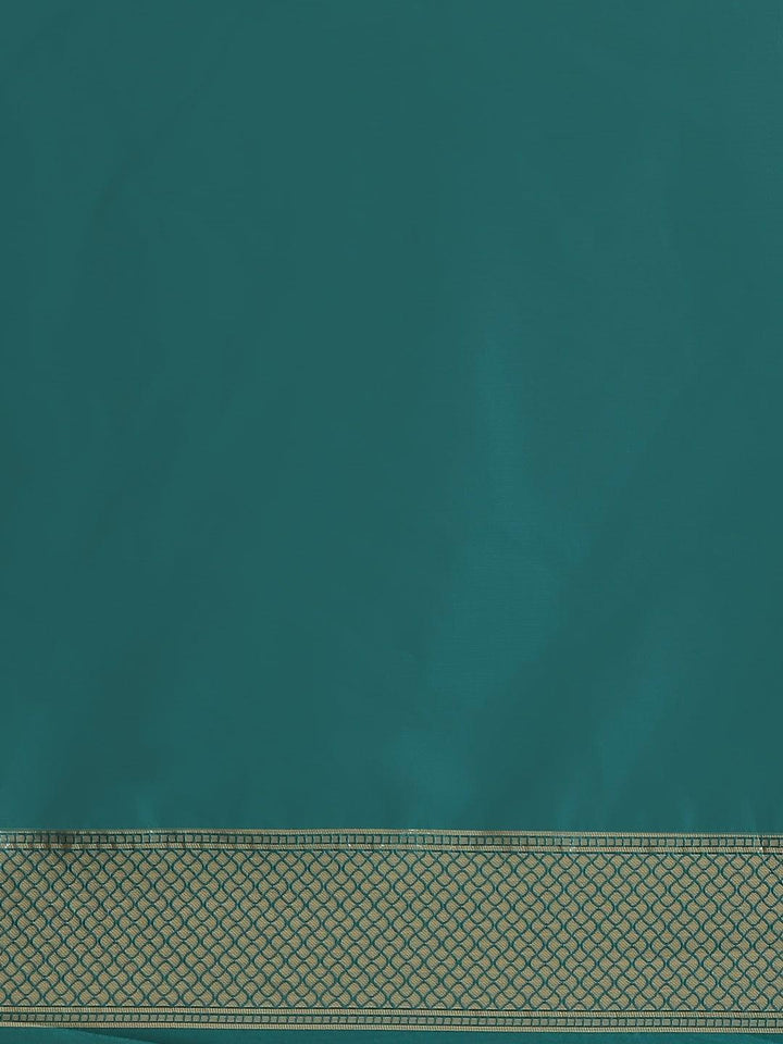 Blue Woven Design Silk Saree