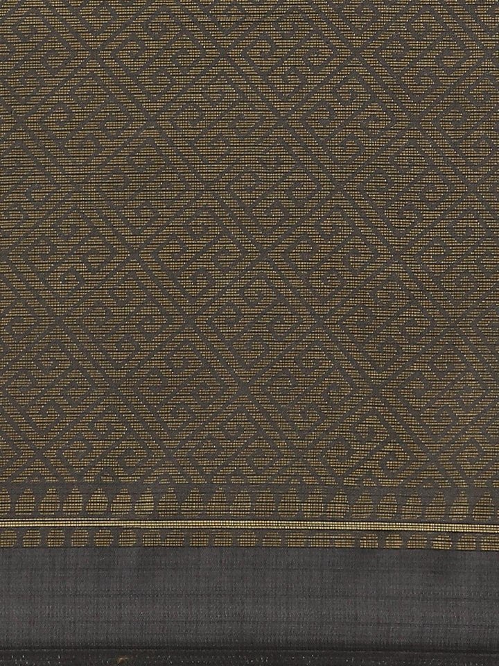 Grey Woven Design Brocade Saree