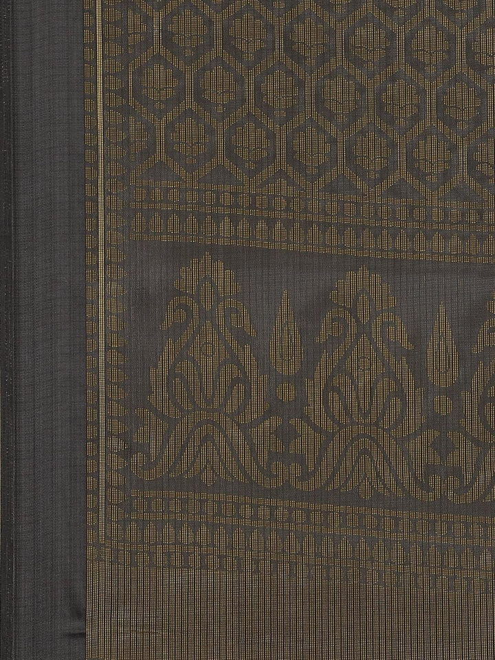 Grey Woven Design Brocade Saree