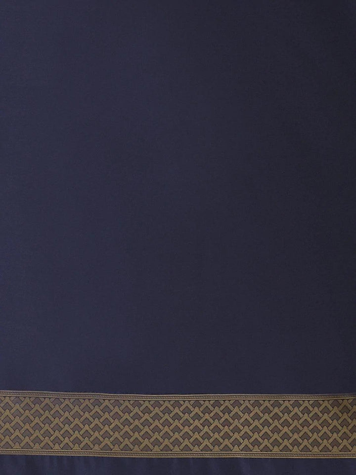 Blue Woven Design Silk Saree