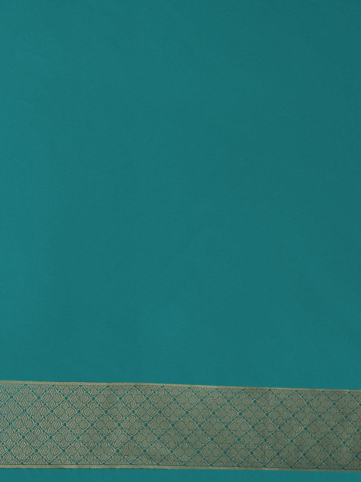 Green Woven Design Silk Saree