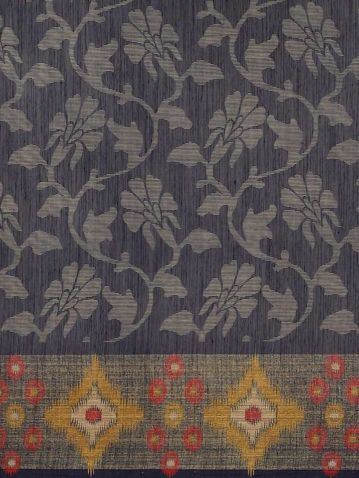 Blue Woven Design Cotton Saree