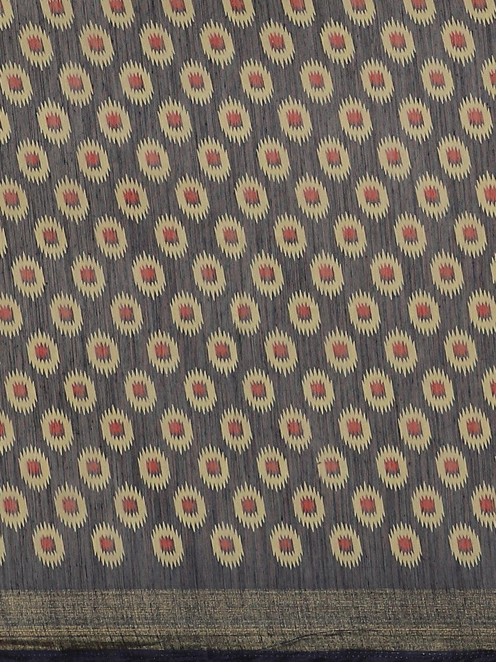 Blue Woven Design Cotton Saree