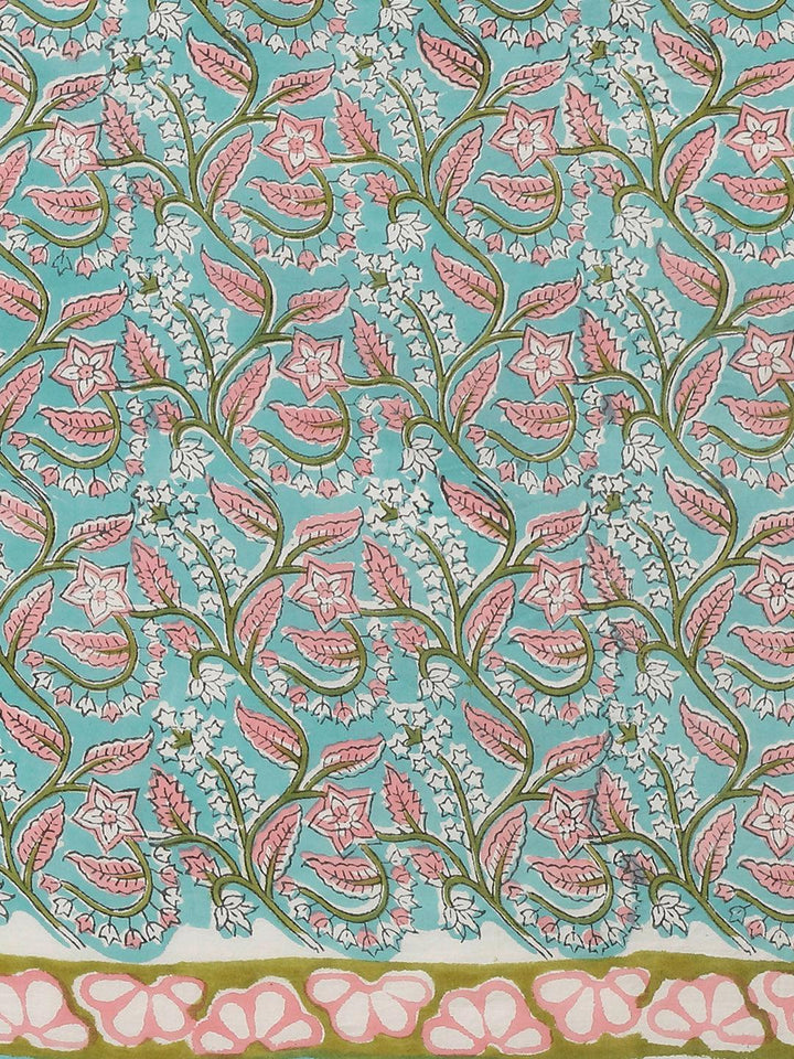 Multicoloured Printed Cotton Saree