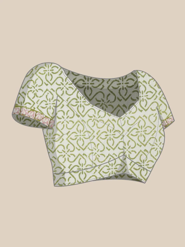 Multicoloured Printed Cotton Saree