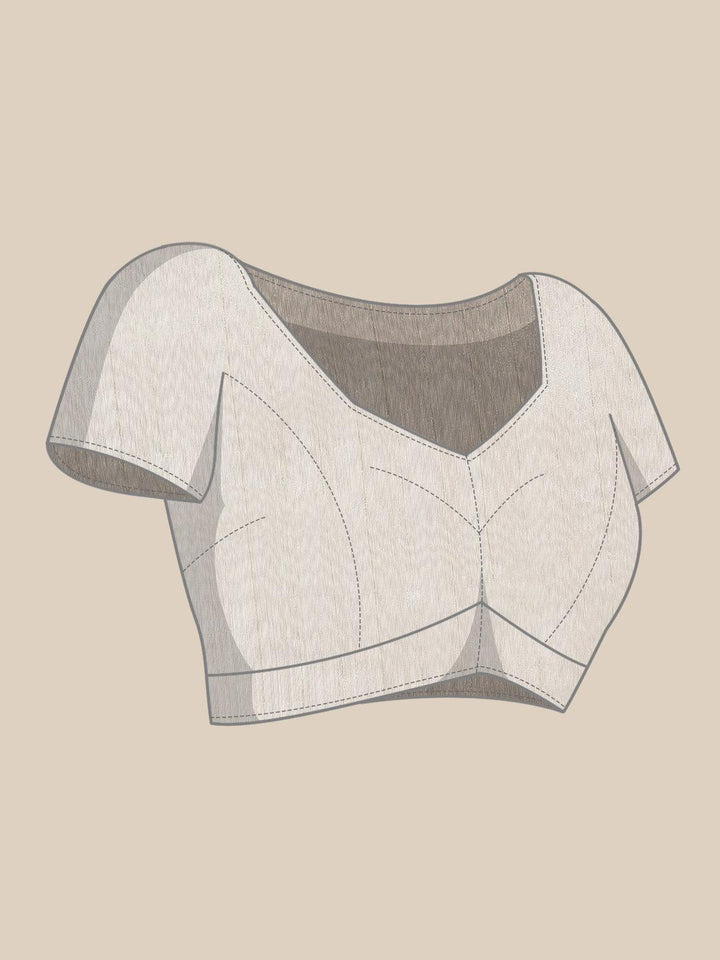 Pink Woven Design Silk Blend Saree