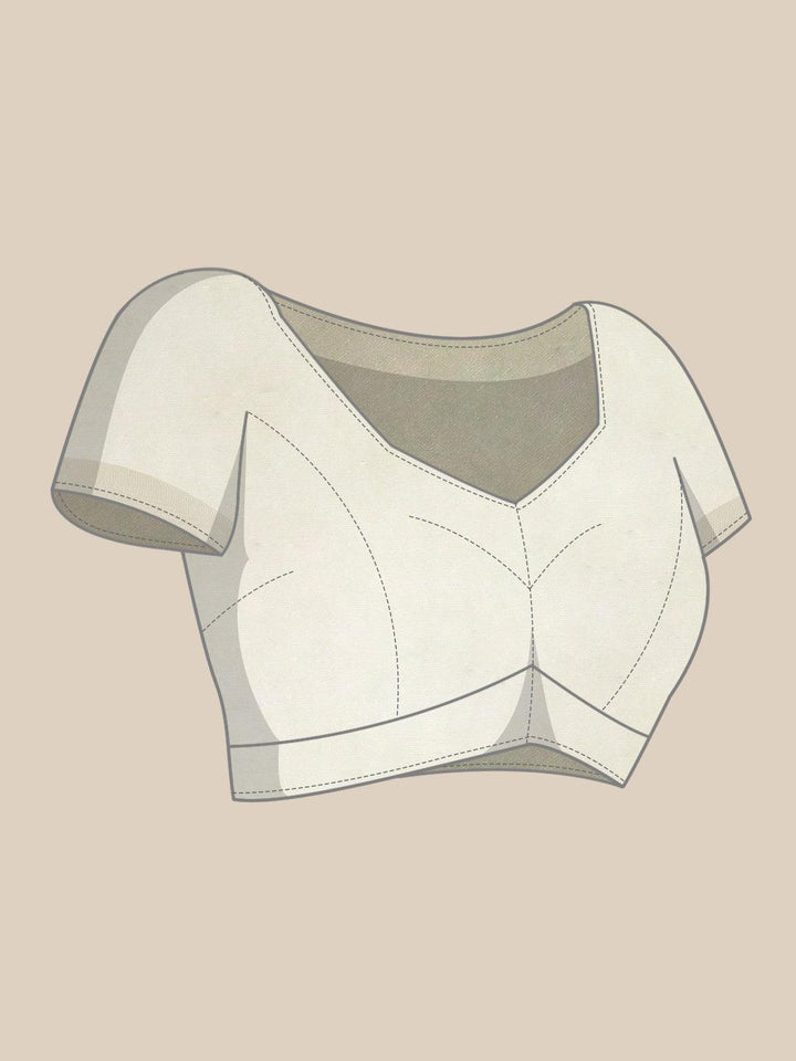 Cream Woven Design Art Silk Saree