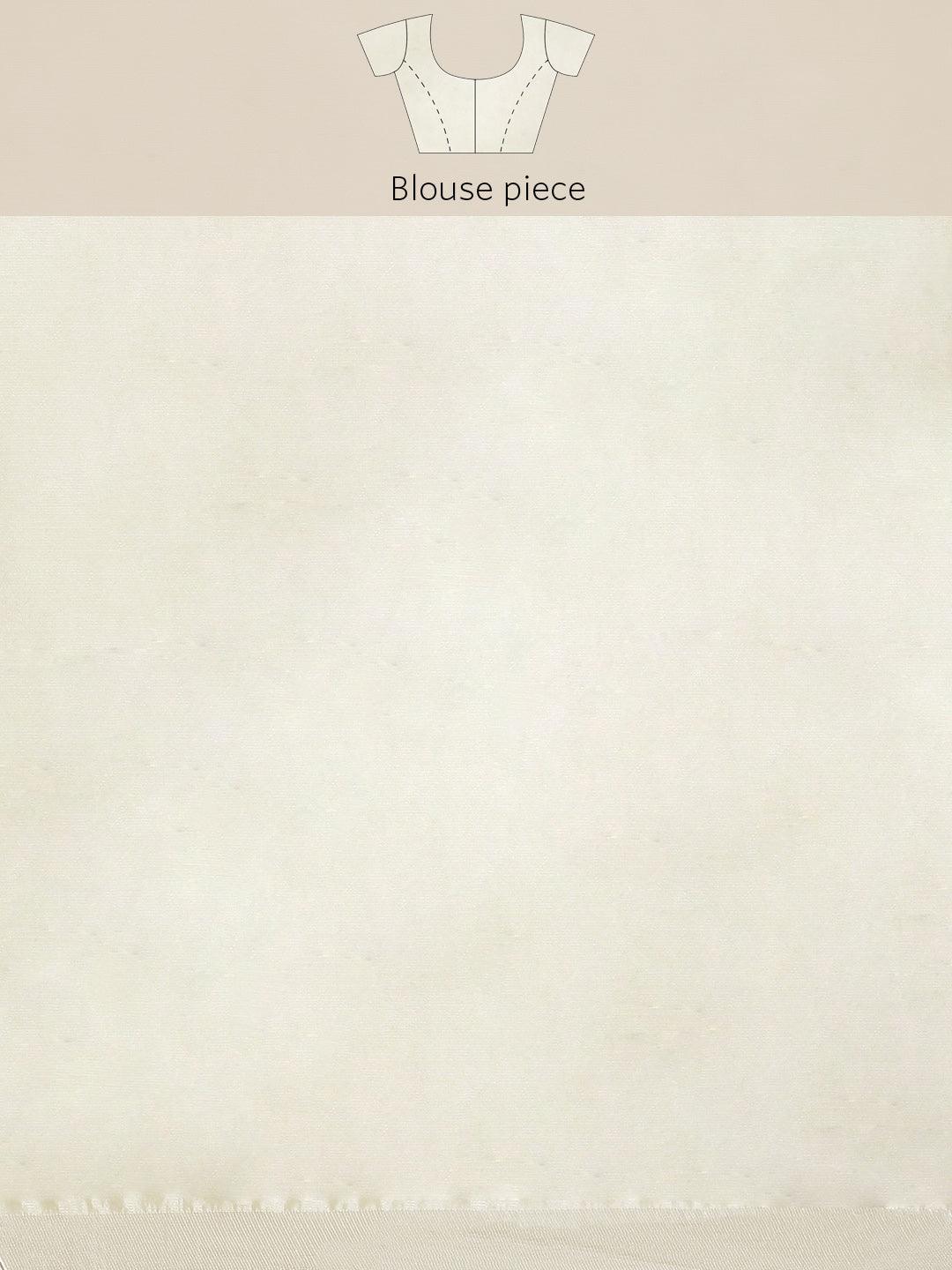 Cream Woven Design Art Silk Saree - ShopLibas