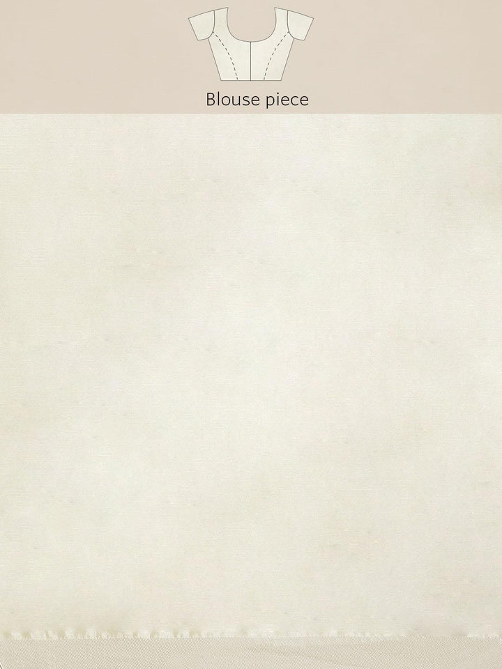 Cream Woven Design Art Silk Saree