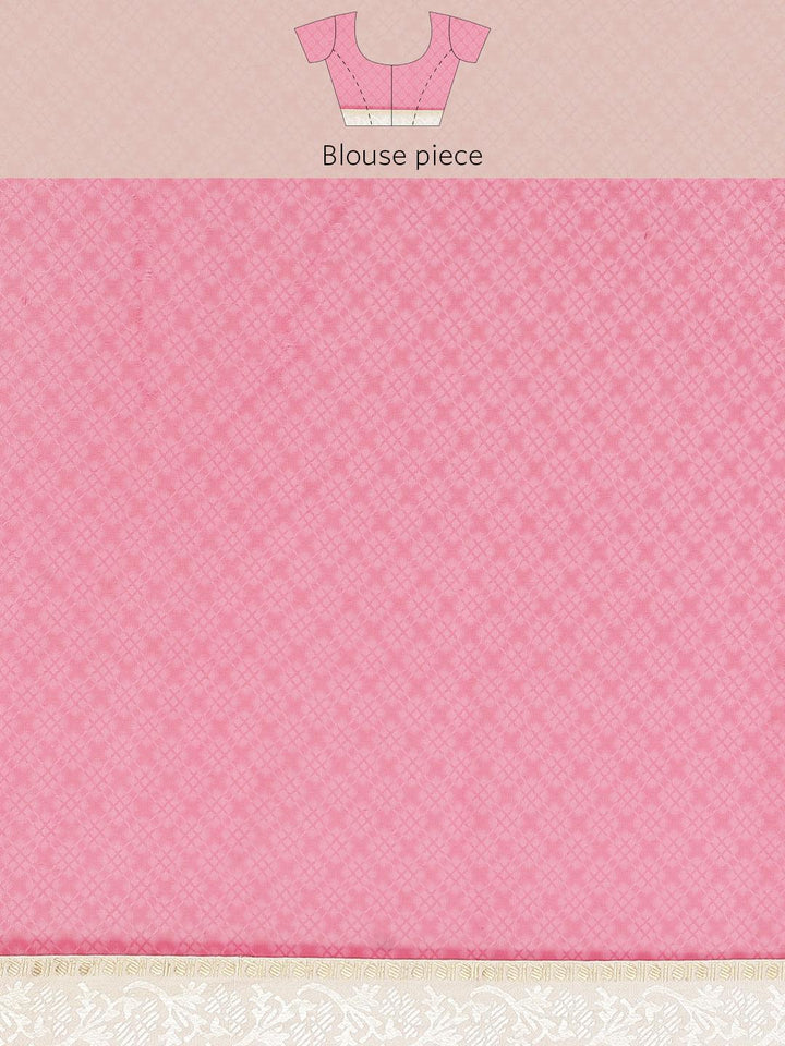 Cream Printed Georgette Saree