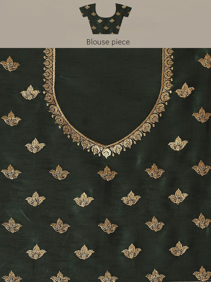 Yellow Solid Silk Blend Saree