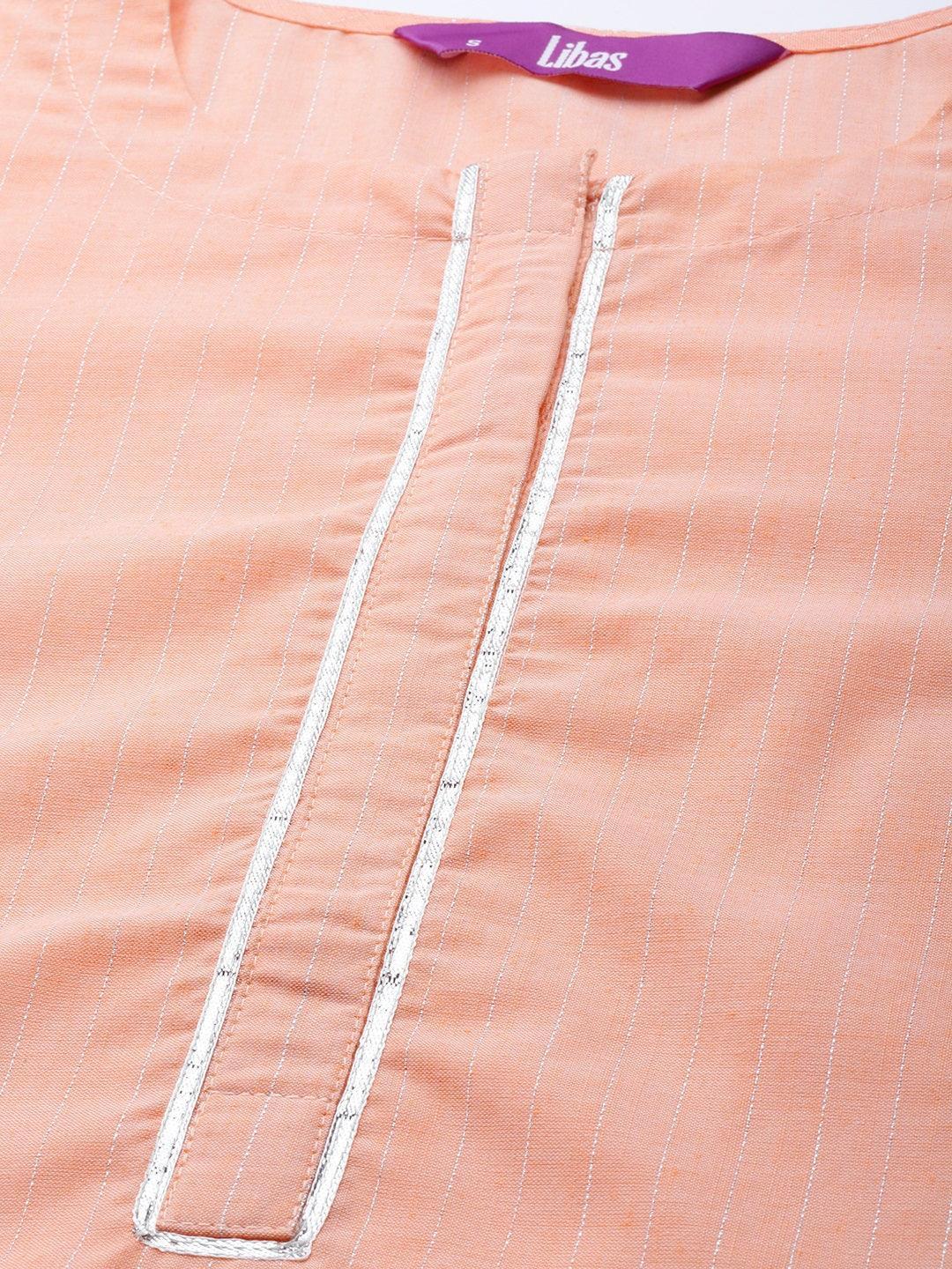 Pink Solid Cotton Kurta - ShopLibas