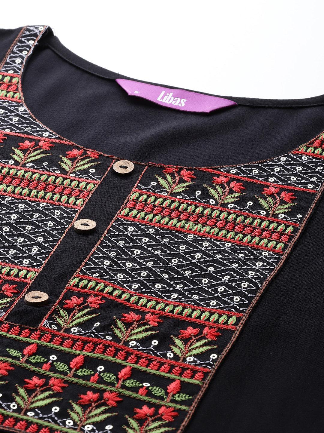 Blue Printed Rayon A-Line Kurti - ShopLibas