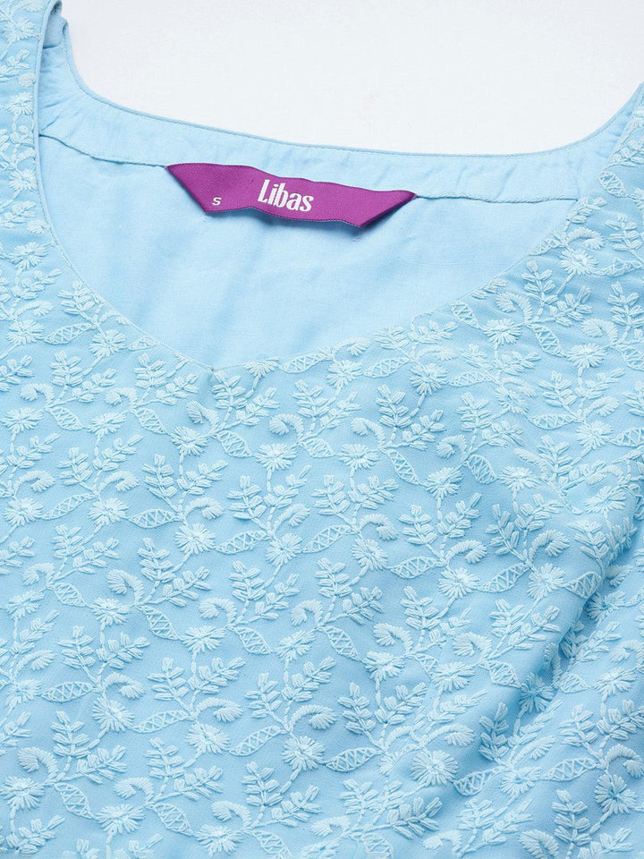 Black Embroidered Georgette Anarkali Suit With Dupatta