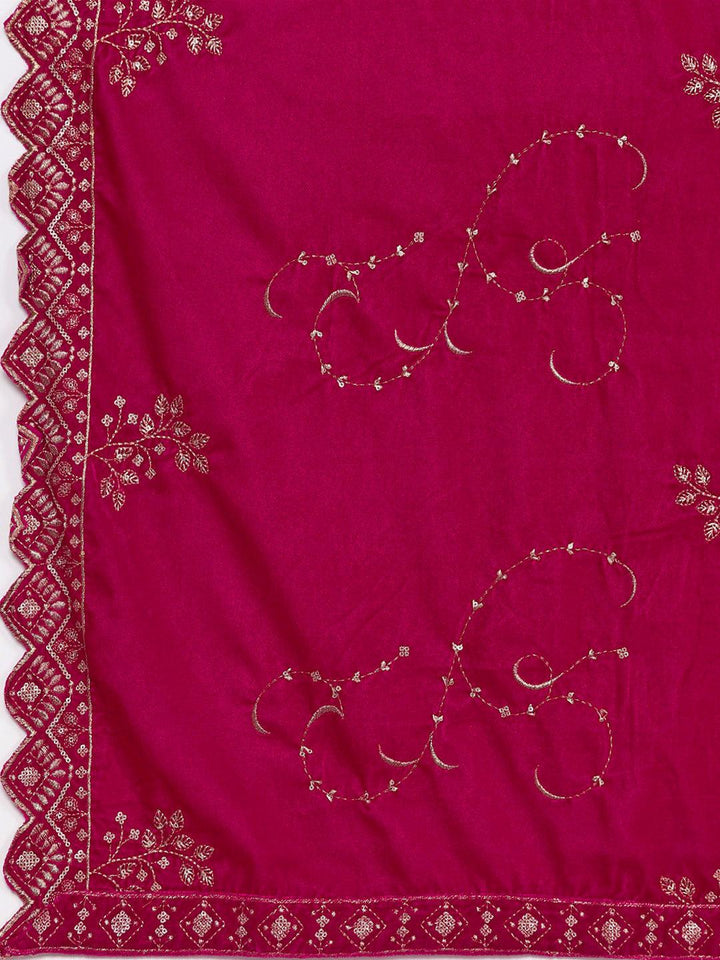 Pink Solid Velvet 3 Piece Co-Ords