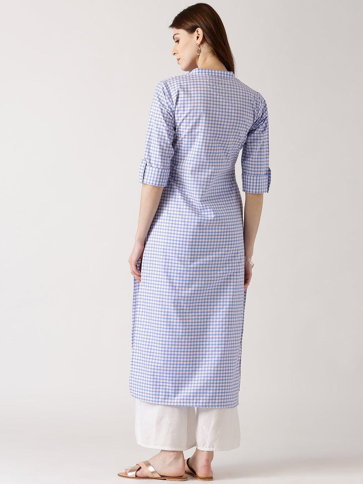 Multicolored Solid Cotton Kurta