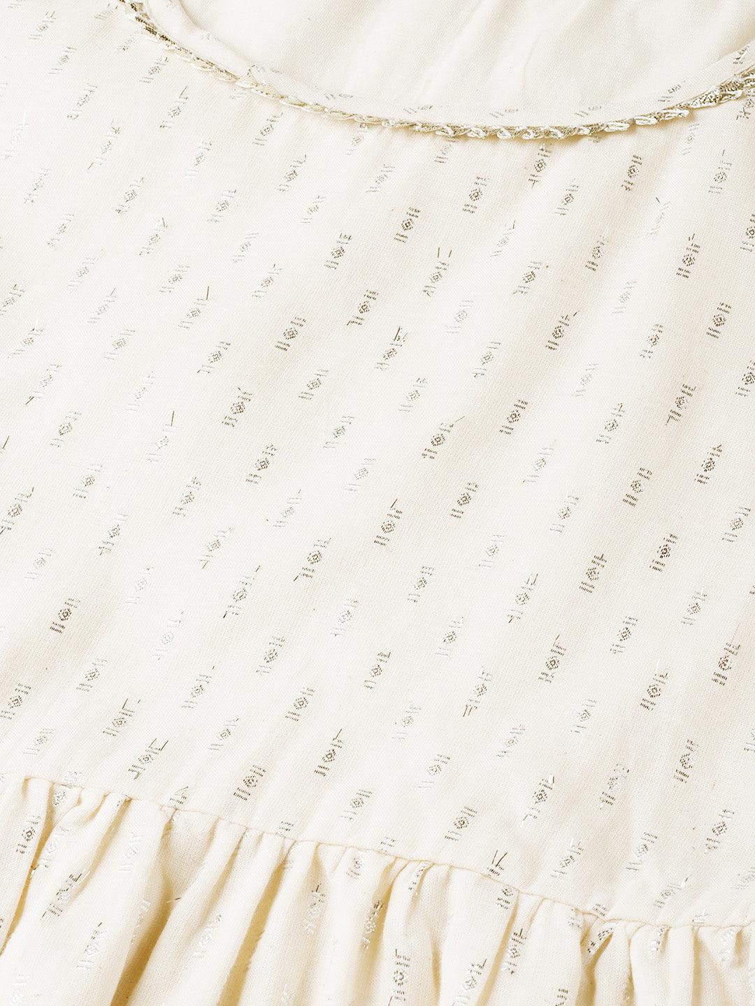 White Embroidered Cotton Kurta Set - ShopLibas