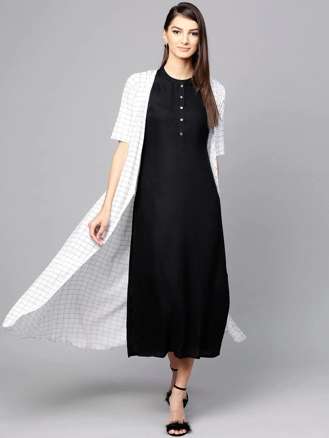 Libas maxi dress with shrug hotsell