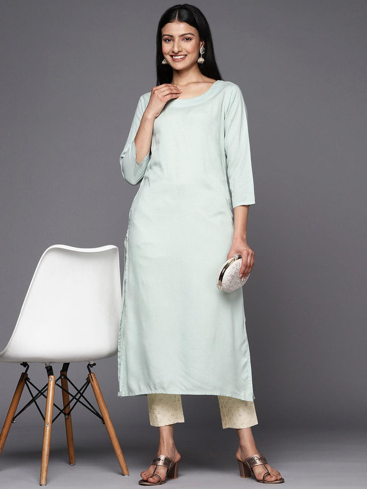 Off White Embroidered Cotton Trousers