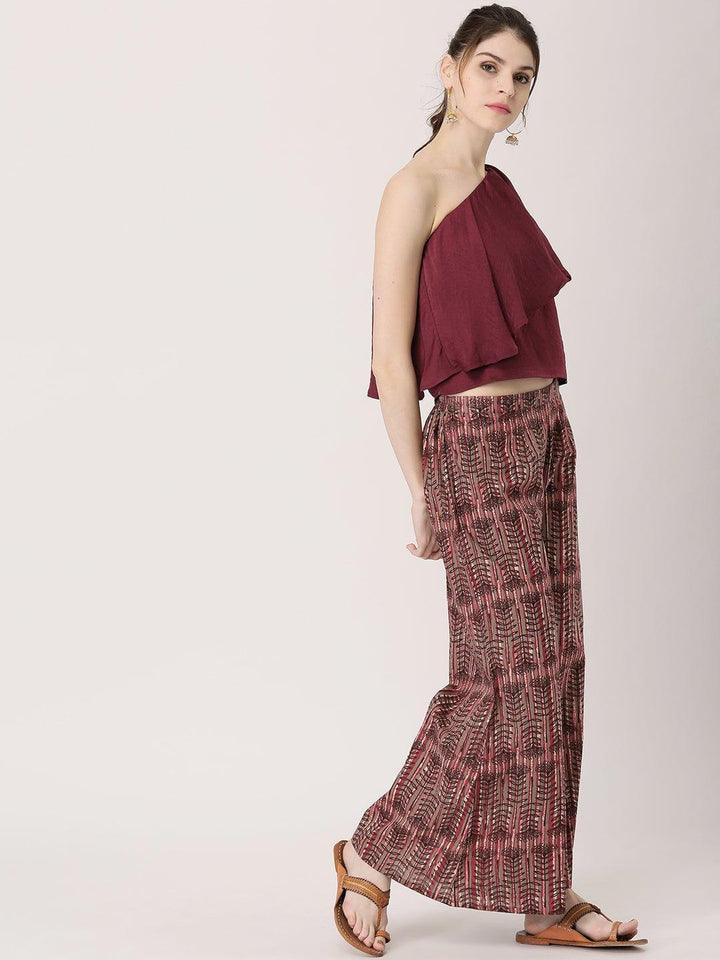 Multicoloured Abstract Cotton Palazzos