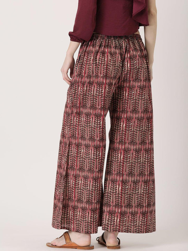 Multicoloured Abstract Cotton Palazzos