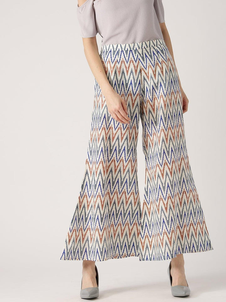 Multicoloured Abstract Cotton Palazzos