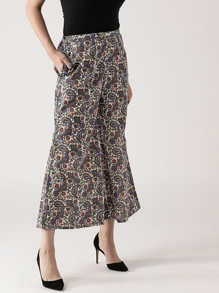 Multicoloured Printed Cotton Palazzos
