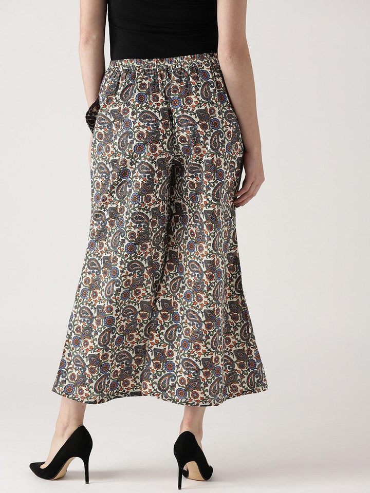 Multicoloured Printed Cotton Palazzos