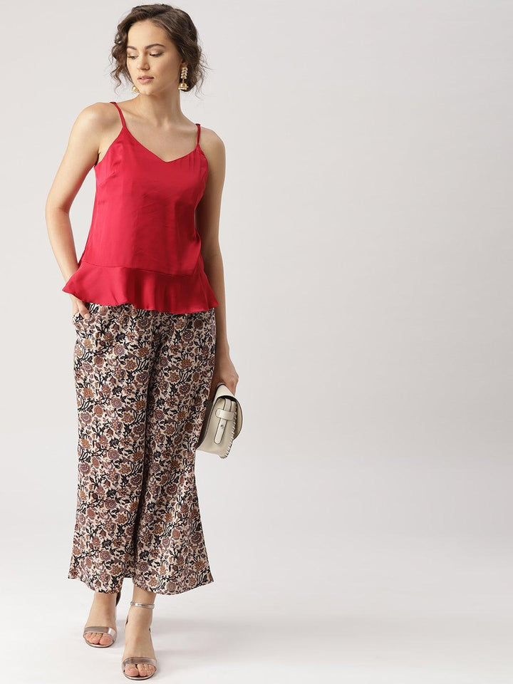 Multicoloured Printed Cotton Palazzos