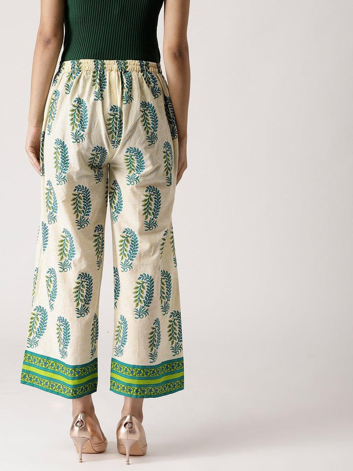 Multicoloured Printed Cotton Palazzos
