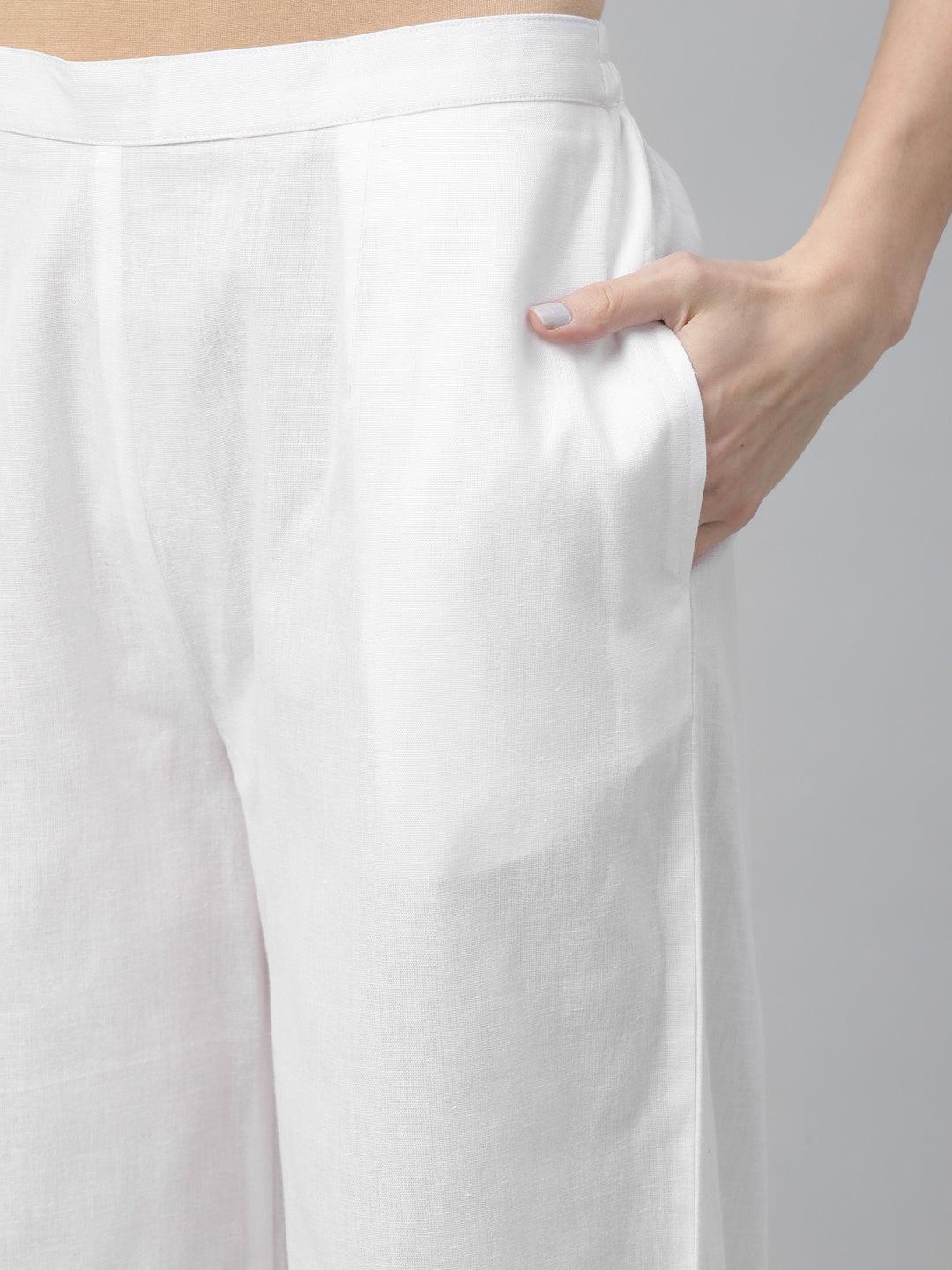 Pack of 2 Solid Cotton Palazzos - ShopLibas