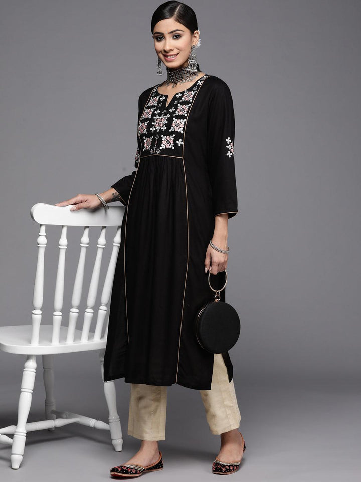 Beige Self Design Silk Trousers