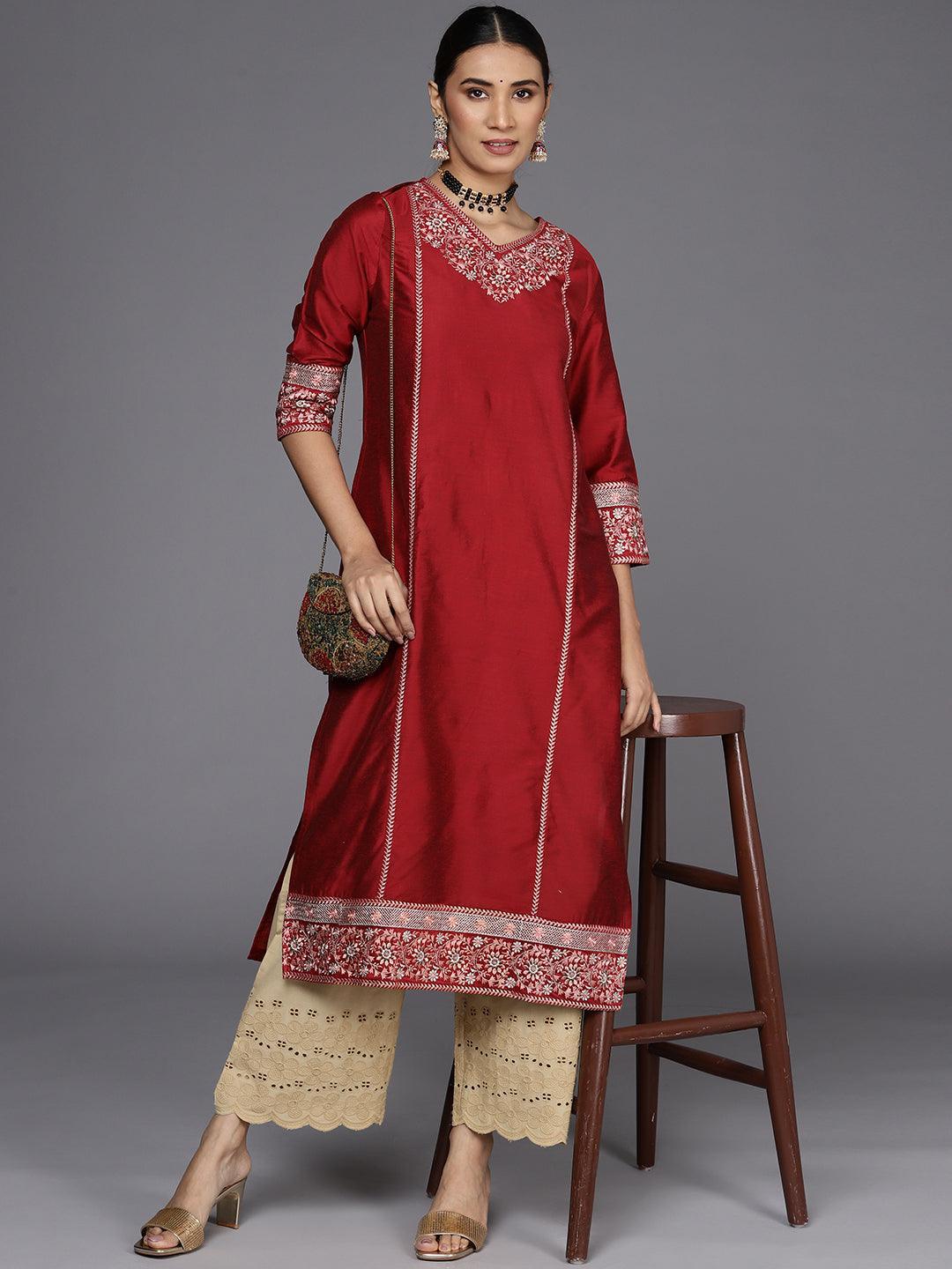 Beige Solid Cotton Palazzos - ShopLibas