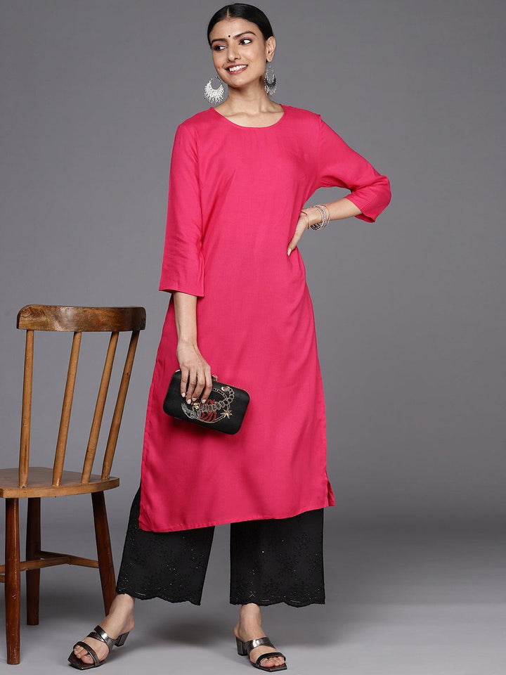 Black Self Design Cotton Palazzos