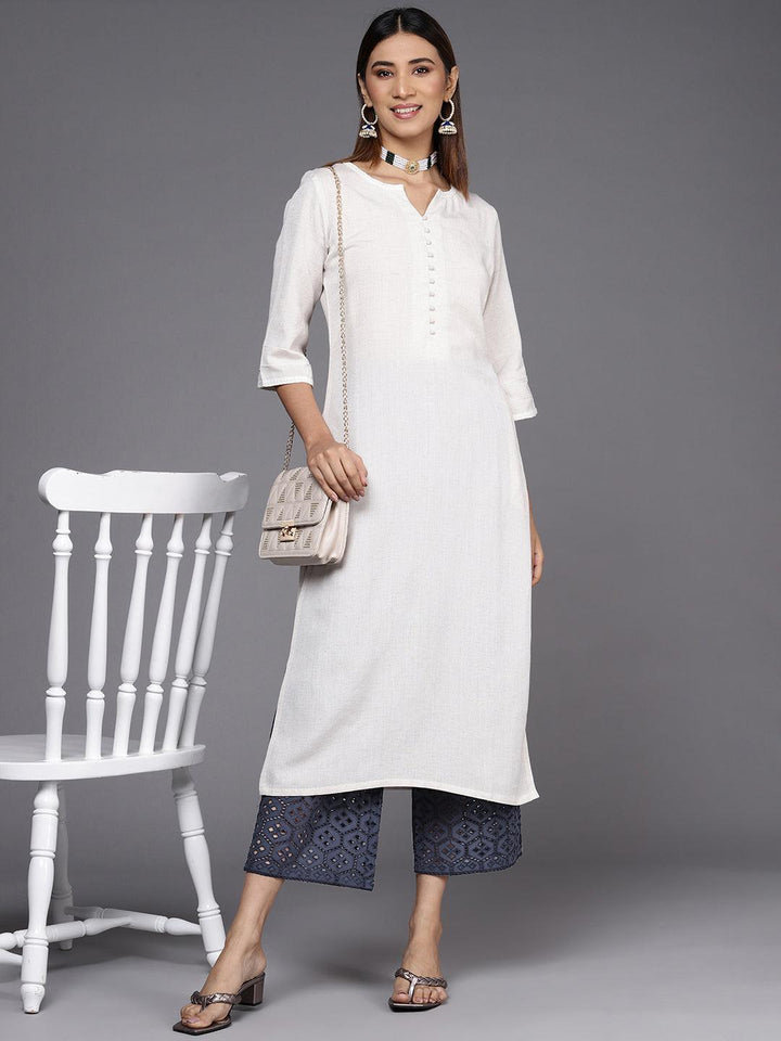 Blue Solid Cotton Palazzos