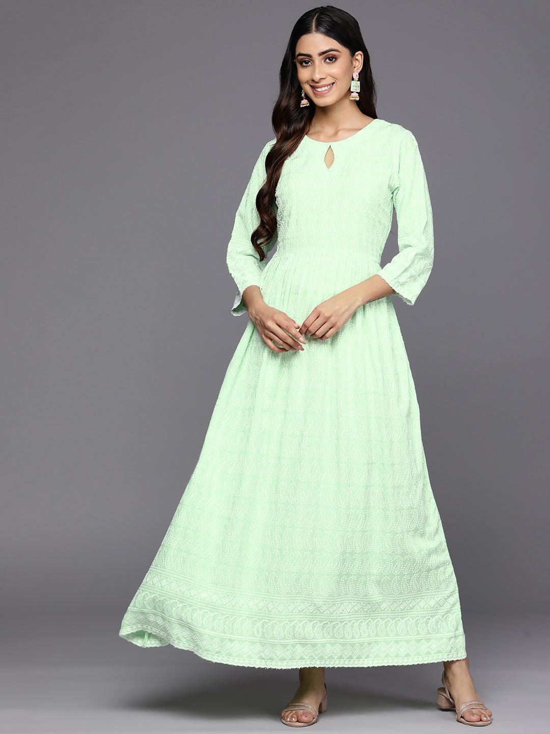 Buy Green Embroidered Rayon Fit and Flare Dress Online in United States at $32.00 | Libas Buy Green Embroidered Rayon Fit and Flare Dress Online in United States at $32.00 | Libas