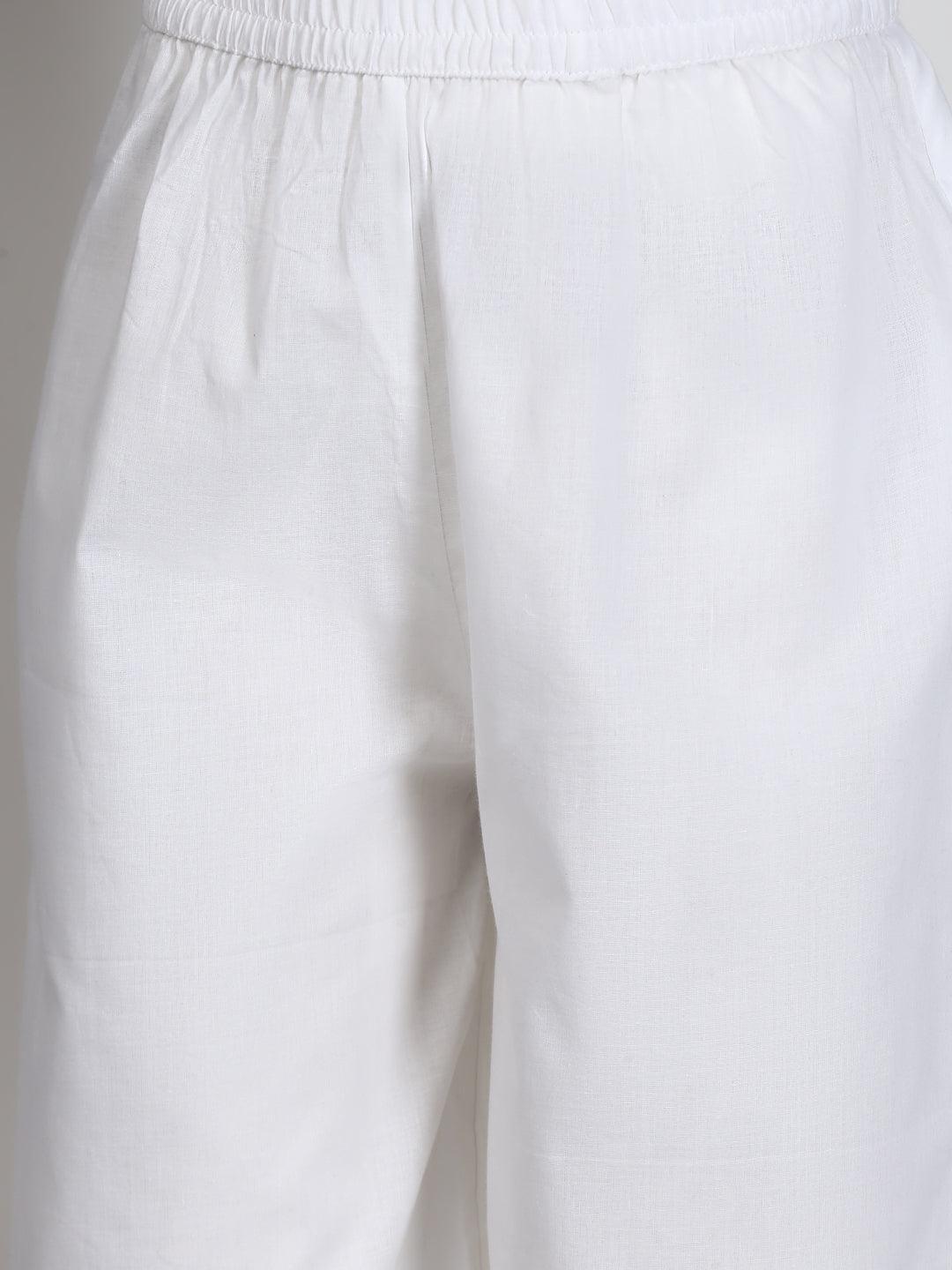 Green Printed Cotton Kurta Set - ShopLibas