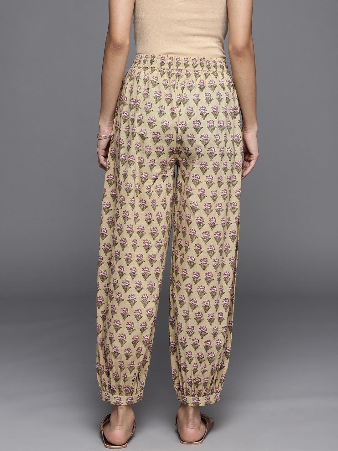 Multi Printed Cotton Salwar Pants - ShopLibas