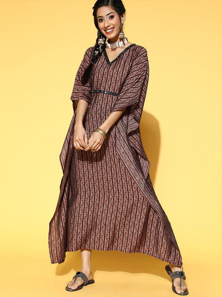 Multi Printed Silk Blend Dress